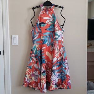 Floral Halter Dress - size L